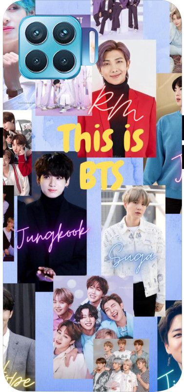MyCover Back Cover for Oppo F17 Pro, (BTS Band, BTS Music)  (Multicolor, Shock Proof, Pack of: 1)