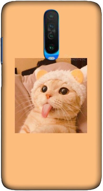 CROKIAN Back Cover for POCO X2 Cute cat Back Cover  (Multicolor, Hard Case, Pack of: 1)