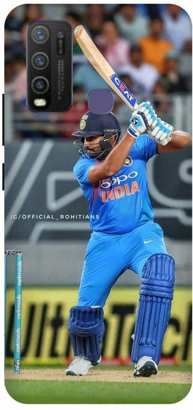 FRONK Back Cover for vivo Y50, vivo 1935, ROHIT, SHARMA, INDIAN, PLAYER, MUMBAI, INDIANS  (Blue, Hard Case, Pack of: 1)