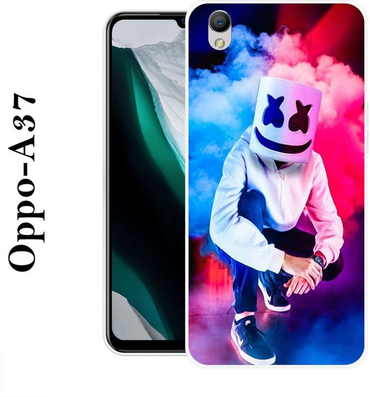 SHIVKUDI Back Cover for Oppo A37  (Multicolor, Grip Case, Silicon)