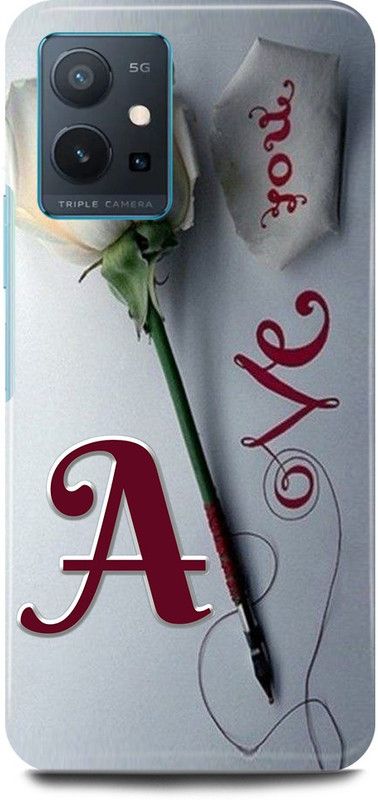 JUGGA Back Cover for OPPO A96, CPH2333, A LOVES A NAME,A NAME, A LETTER, ALPHABET,A LOVE A NAME  (Grey, Hard Case, Pack of: 1)