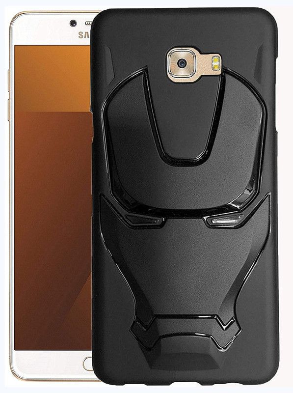 VAKIBO Back Cover for Samsung Galaxy C7 Pro  (Black, 3D Case, Pack of: 1)