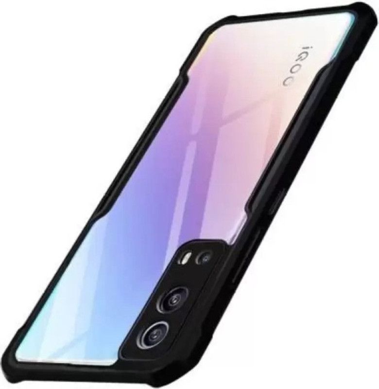 Chemforce Back Cover for IQOO Z3 5G  (Transparent, Black, Grip Case, Pack of: 1)