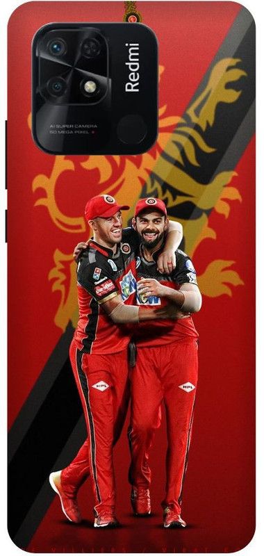 Dimora Back Cover for REDMI 10 Power, VIRATKOHLI CRICKETINDIAN RCB  (Red, Hard Case, Pack of: 1)