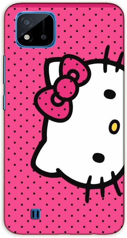 iprinto Back Cover for Realme C20,Realme C11 2021 Hello Kitty Back Cover  (Pink, Hard Case)
