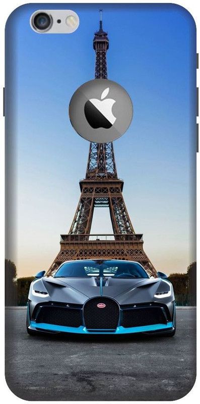 BYXIS Back Cover for iphone 6 cut Bugati, Paris, eiffel tower, sportscar  (Multicolor, Shock Proof, Pack of: 1)