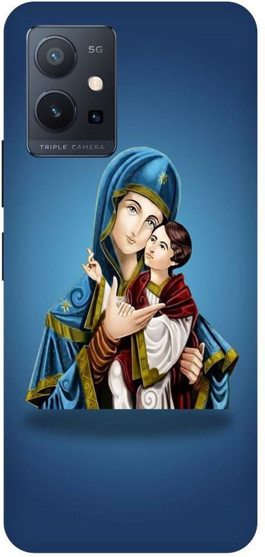 Bluvver Back Cover for Vivo T1 5G, V2141 Printed Christian Jesus Back Cover  (Multicolor, Hard Case, Pack of: 1)