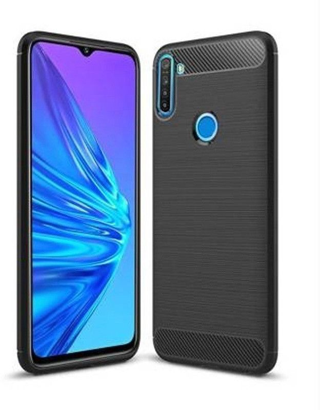 RVTCC Back Cover for Realme Narzo 20A  (Black, Pack of: 1)