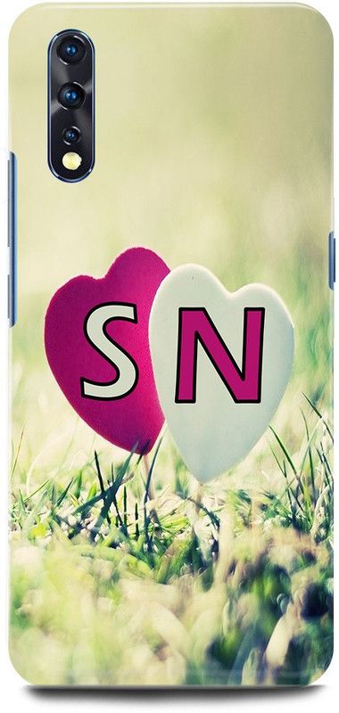 JUGGA Back Cover for vivo Z1x, 1917, S LOVES N NAME,S NAME, N LETTER, ALPHABET,S LOVE N NAME  (Green, Hard Case, Pack of: 1)
