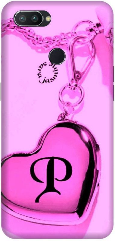 3D U PRINT Back Cover for Realme 2 Pro,RMX1807, P letter,P name P word  (Pink, Waterproof, Pack of: 1)