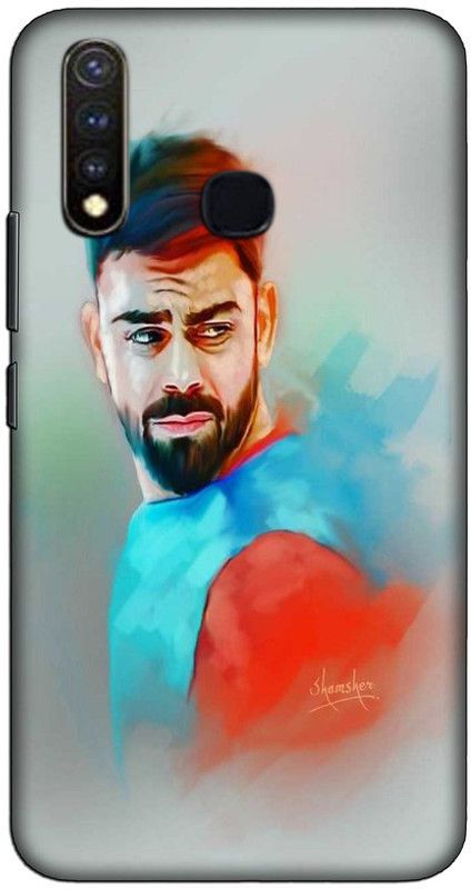 CROKIAN Back Cover for Vivo Y19 Virat kohli Back Cover  (Multicolor, Hard Case, Pack of: 1)