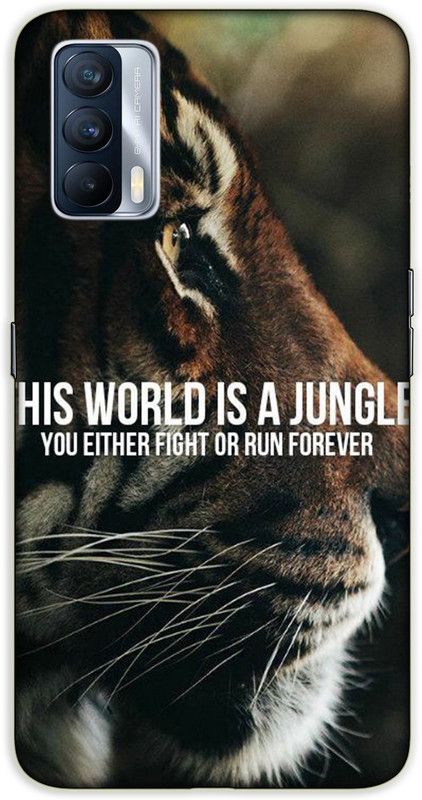 iprinto Back Cover for Realme X7 Tiger Animal Back Cover  (Black, Hard Case, Pack of: 1)
