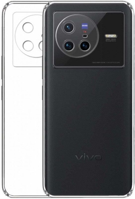 S-Hardline Back Cover for Vivo X80 5G, Buffed corners to protect from shocks and dents  (Transparent, Pack of: 1)
