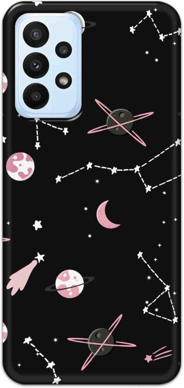 NDCOM Back Cover for Samsung Galaxy A23 Galaxy Printed  (Multicolor, Hard Case, Pack of: 1)