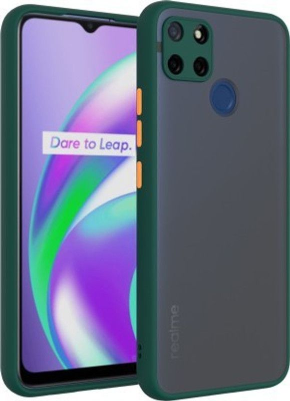 Cermarise Back Cover for Realme C25s  (Green, Camera Bump Protector, Pack of: 1)