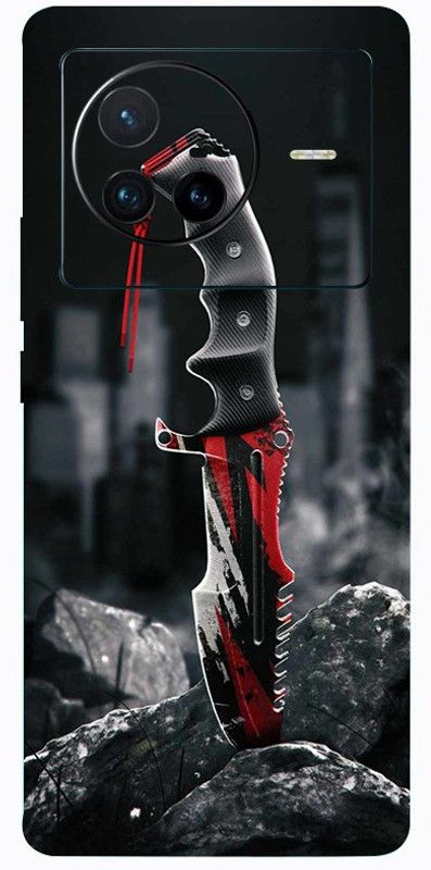 AsSkin Vivo X80, vivo x80 Mobile Skin  (Ultra Super Killer Knife With High Matte Finish .Skin..)