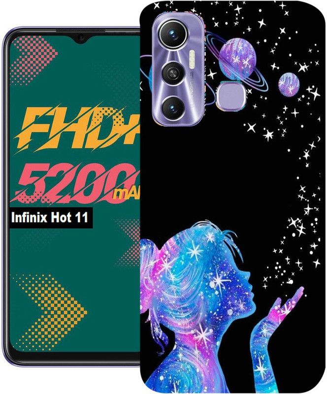 Anami Back Cover for Infinix Hot 11  (Multicolor, Dual Protection, Silicon)