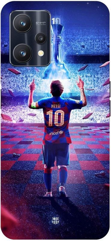 THE NARAYANA COLLECTIONS Back Cover for REALME 9 PRO- RMX3471-LIONEL,MESSI,FOOTBALL,SPORTS  (Multicolor, Hard Case, Pack of: 1)