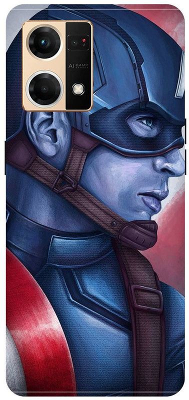 COVERJET Back Cover for OPPO F21s PRO-CPH2461--CAPTAIN- AMERICA- MARVEL- FIRST- AVENGER  (Blue, Hard Case, Pack of: 1)