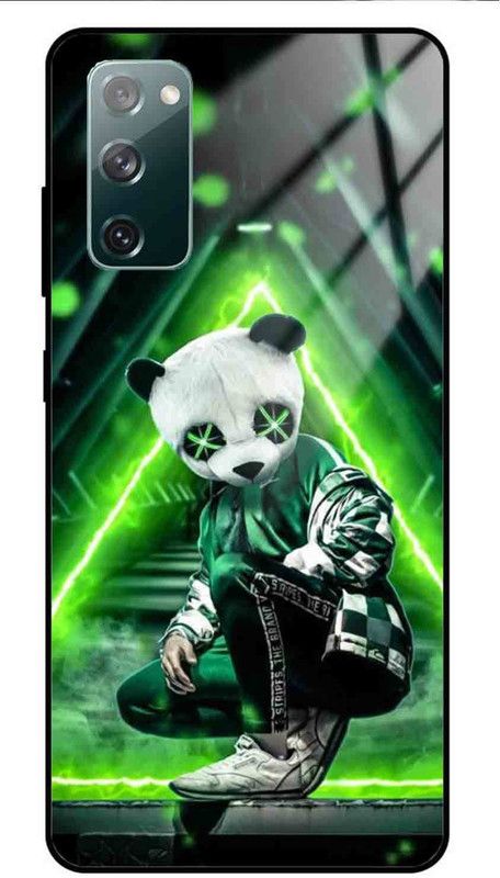 NDCOM Back Cover for Samsung Galaxy S20 FE 5G Marsh Green Printed Glass Case  (Multicolor, Grip Case, Pack of: 1)