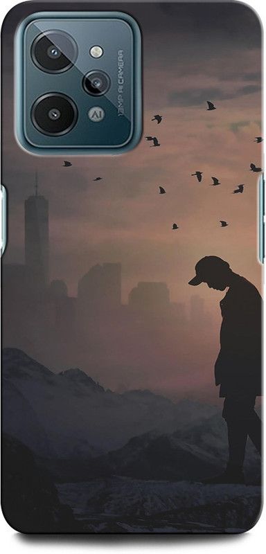 ORBIQE Back Cover for Realme C31 ALONE BOY, NATURE, SUN, PHOTOSHOT, MORNING VIBES  (Multicolor, Hard Case, Pack of: 1)