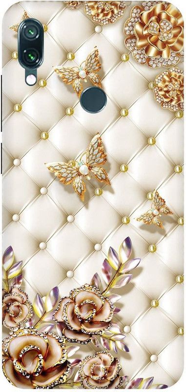 Thecoverking Back Cover for Redmi Note 7 Pro  (Gold, White, Waterproof, Pack of: 1)