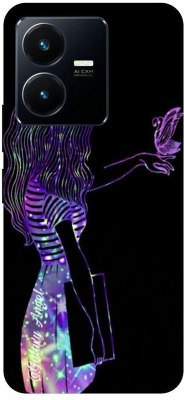 Zaplab Back Cover for Zaplab Back Cover For VIvo Y22, V2207 Cool Girl  (Multicolor, Shock Proof, Pack of: 1)
