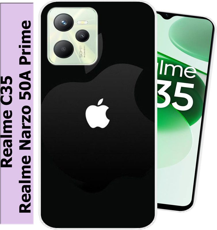 Hostprint Back Cover for Realme C35, Realme Narzo 50A Prime  (Multicolor, Flexible, Silicon, Pack of: 1)