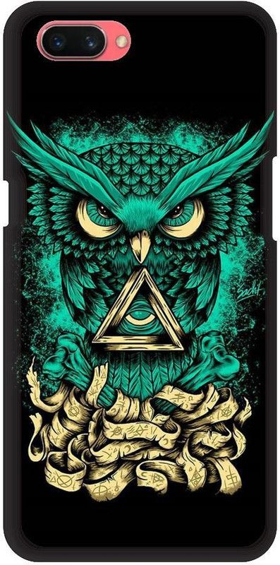 URCHIN Back Cover for Realme 1 owl, illuminati owl, cool, tranding, bird, fire, fantacy  (Multicolor, Shock Proof)
