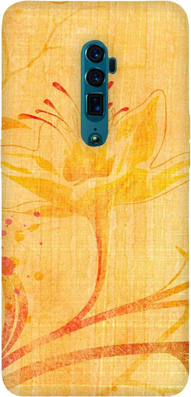 LETAPS Back Cover for Oppo Reno1  (Yellow)