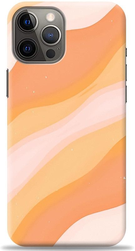 Crafter Back Cover for Apple iPhone 12 Pro Max  (Orange, Shock Proof, Pack of: 1)