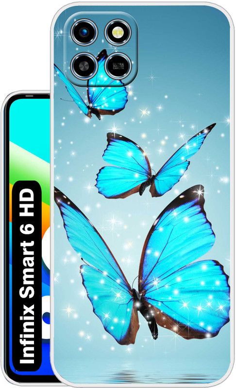 Case Club Back Cover for Infinix Smart 6 HD  (Blue, Silicon, Pack of: 1)