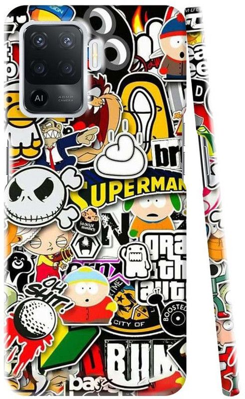 BK Creations Back Cover for Oppo A94  (Multicolor, Dual Protection, Pack of: 1)