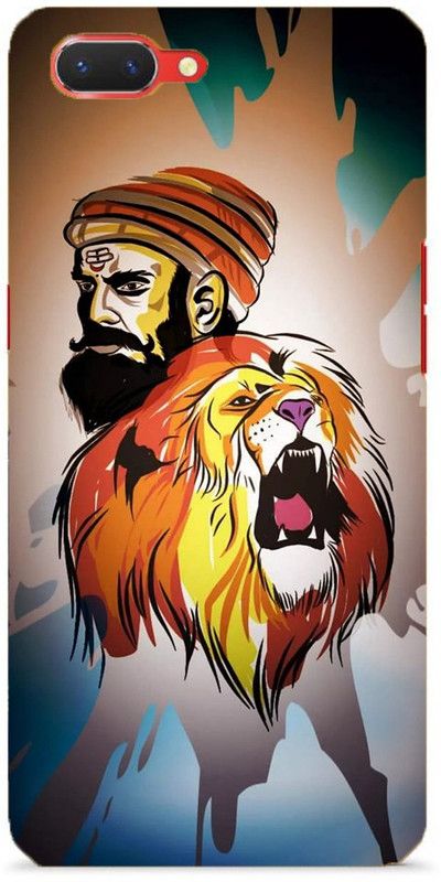 NDCOM Back Cover for Oppo Realme C1 Shivaji Maharaj King Printed  (Multicolor, Hard Case, Pack of: 1)