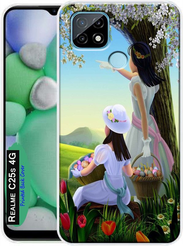 MORITZ Back Cover for Realme C25s  (Multicolor, Dual Protection, Silicon, Pack of: 1)