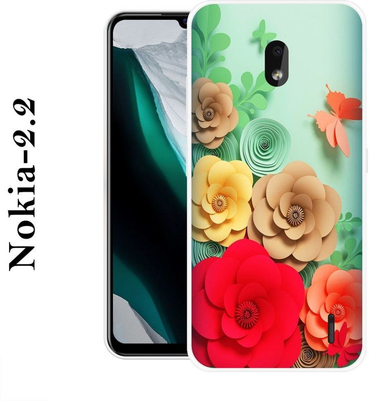 KUDI Back Cover for Nokia 2.2  (Multicolor, Grip Case, Silicon)