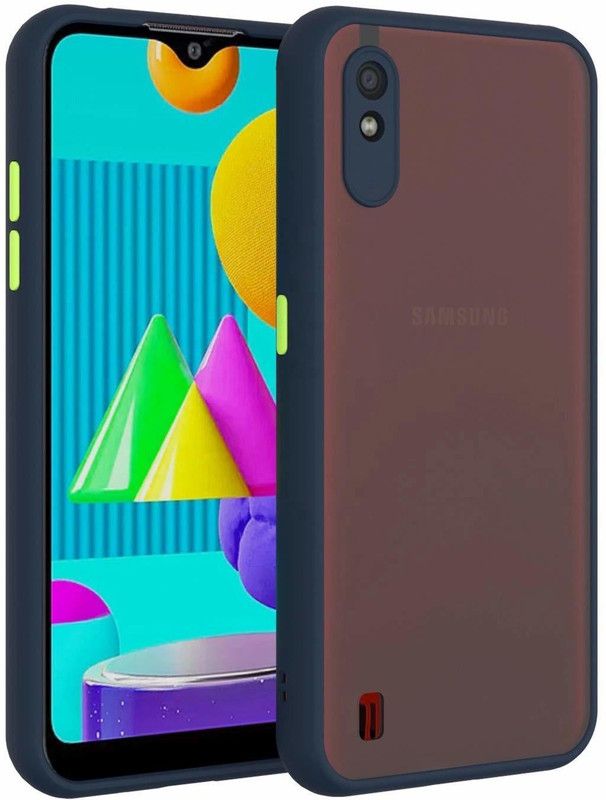 Celzo Back Cover for Samsung Galaxy M01CORE  (Blue, Silicon, Pack of: 1)
