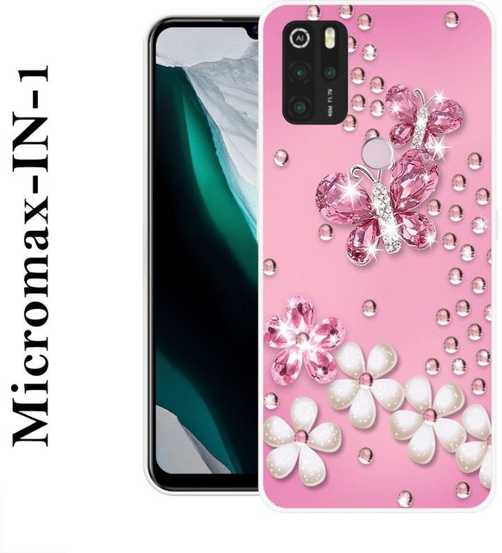 KLC Back Cover for Micromax in 1  (Pink, Grip Case, Silicon)