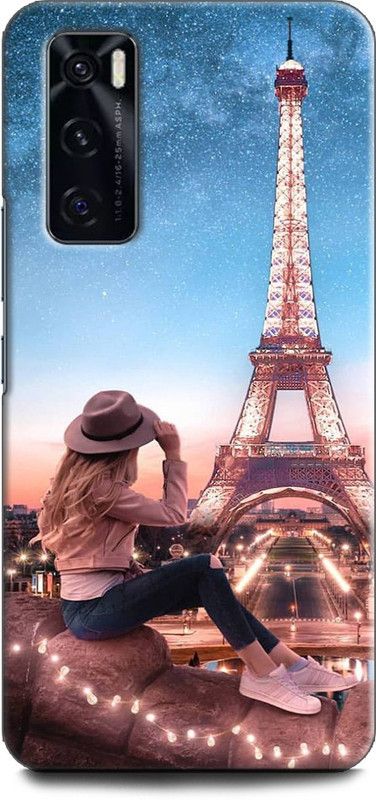 Afterglow Back Cover for Vivo V20 SE PARIS, LOVE, CUTE, GIRL, LIGHT, BEAUTIFUL  (Multicolor, Shock Proof, Pack of: 1)