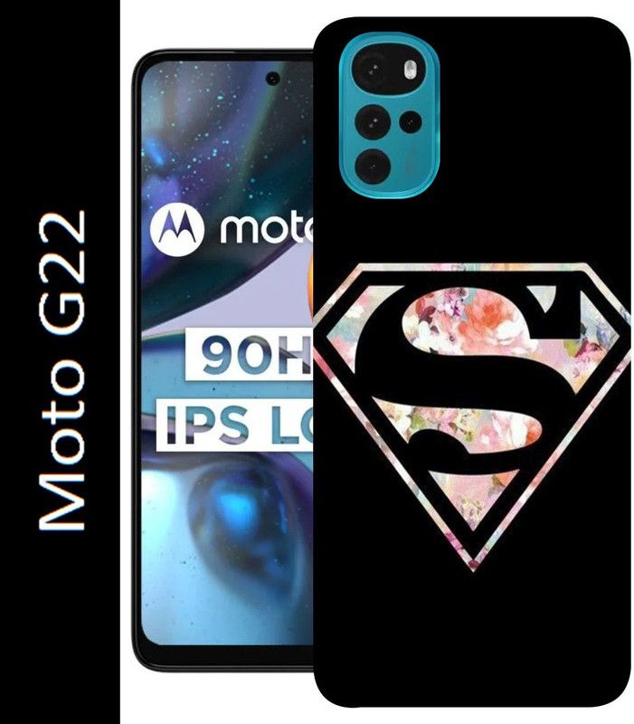 Gabroo Back Cover for Motorola Moto G22  (Black, Grip Case, Silicon, Pack of: 1)