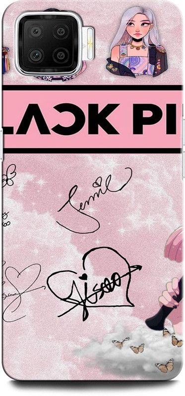 INTELLIZE Back Cover for OPPO F17 BLACK PINK, SINGER, DANCER, GIRL GROUP, SOUTH KOREA  (Multicolor, Hard Case, Pack of: 1)