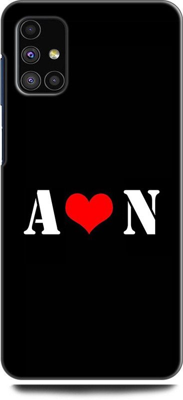 Afterglow Back Cover for SAMSUNG Galaxy M31s A N, A LOVES N, NAME, LETTER, ALPHABET, AN LOVE, HART  (Multicolor, Shock Proof, Pack of: 1)