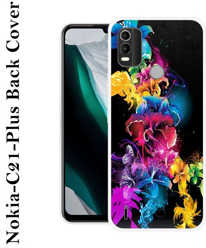 Sswastik Back Cover for Nokia C21 Plus  (Multicolor, Grip Case, Silicon, Pack of: 1)