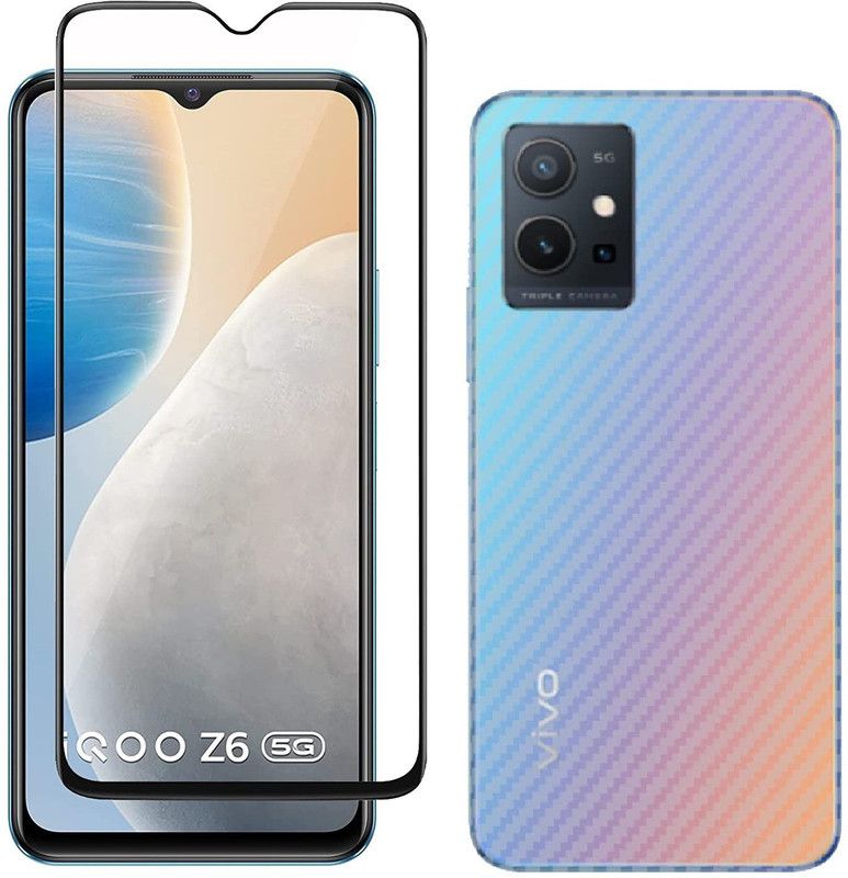 COVER CAPITAL Front and Back Tempered Glass for iQoo Z6 5G  (Pack of 2)
