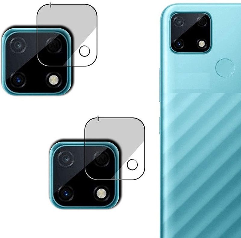 Transparent Back Camera Lens Glass Protector for Aii Realme Narzo 30A  (Pack of: 2)
