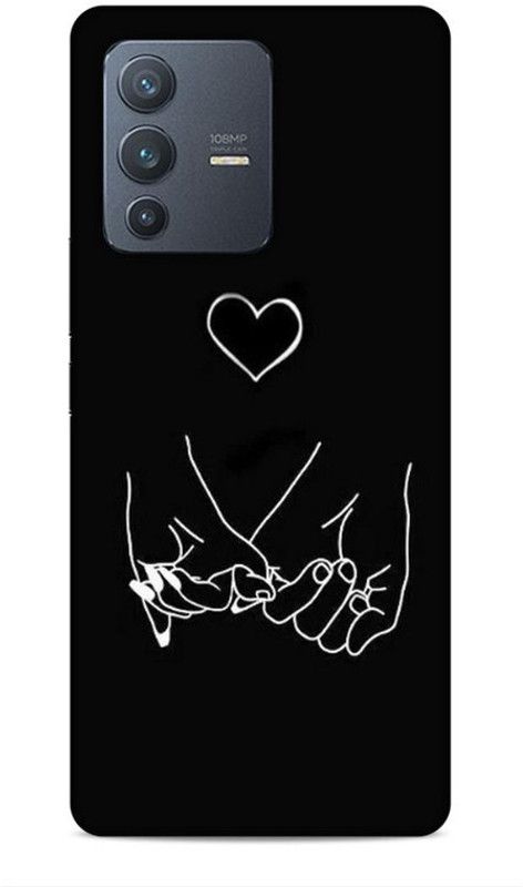 Ladli Covers Back Cover for Vivo V23 Pro  (Black, White)