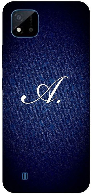Bluvver Back Cover for Realme C20,RMX3061, Printed A Letter Back Cover  (Multicolor, Hard Case, Pack of: 1)