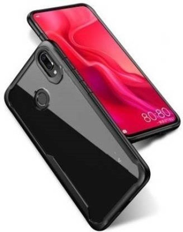 KRBL Back Cover for Vivo Y15  (Black, Transparent, Pack of: 1)