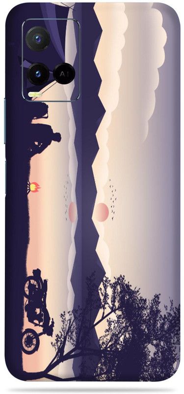 WeCre8 Skin's Vivo Y21G Mobile Skin  (Camoing Art Multicolor Mobile Skin With Cleaning Wipes)