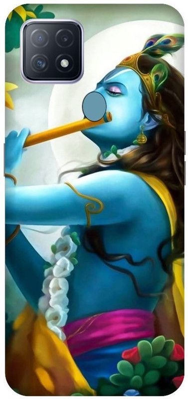 URCHIN Back Cover for Oppo A15 Krishna, Bal Krishna, Makhanchor, Cute, Little krishna, God  (Multicolor, Shock Proof, Pack of: 1)